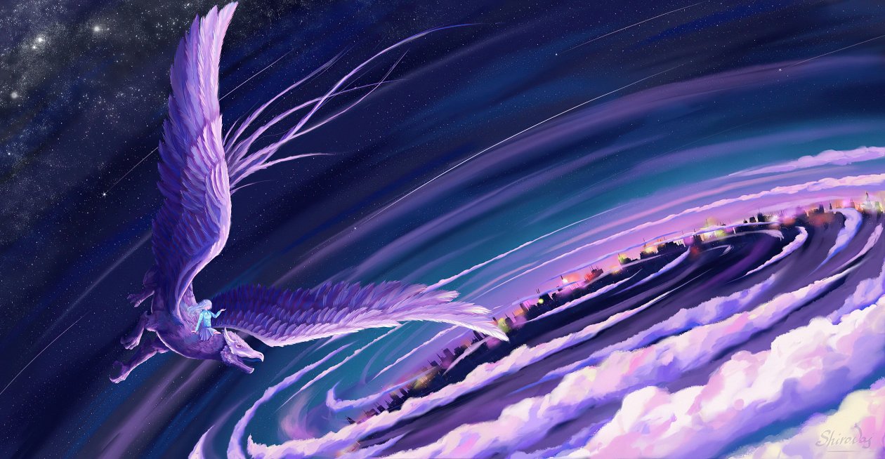 Evening Dragon Ride Fantasy 4k