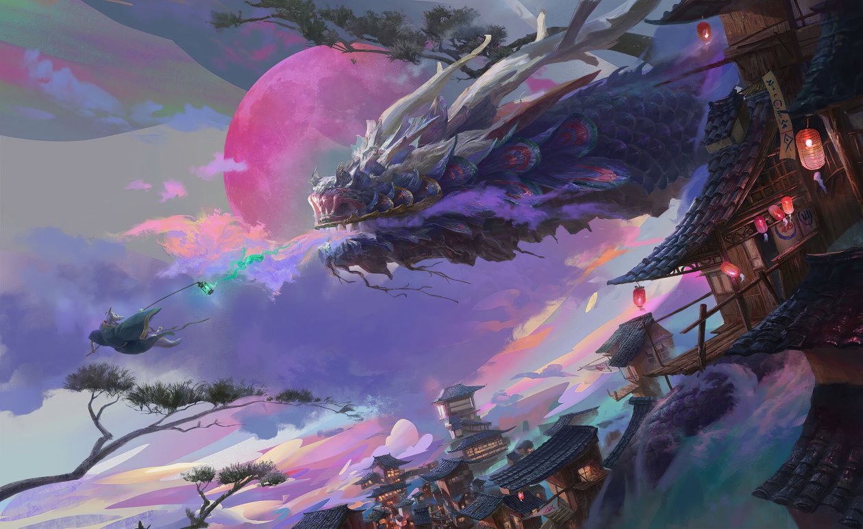 Dragon Sleep Spell 4k