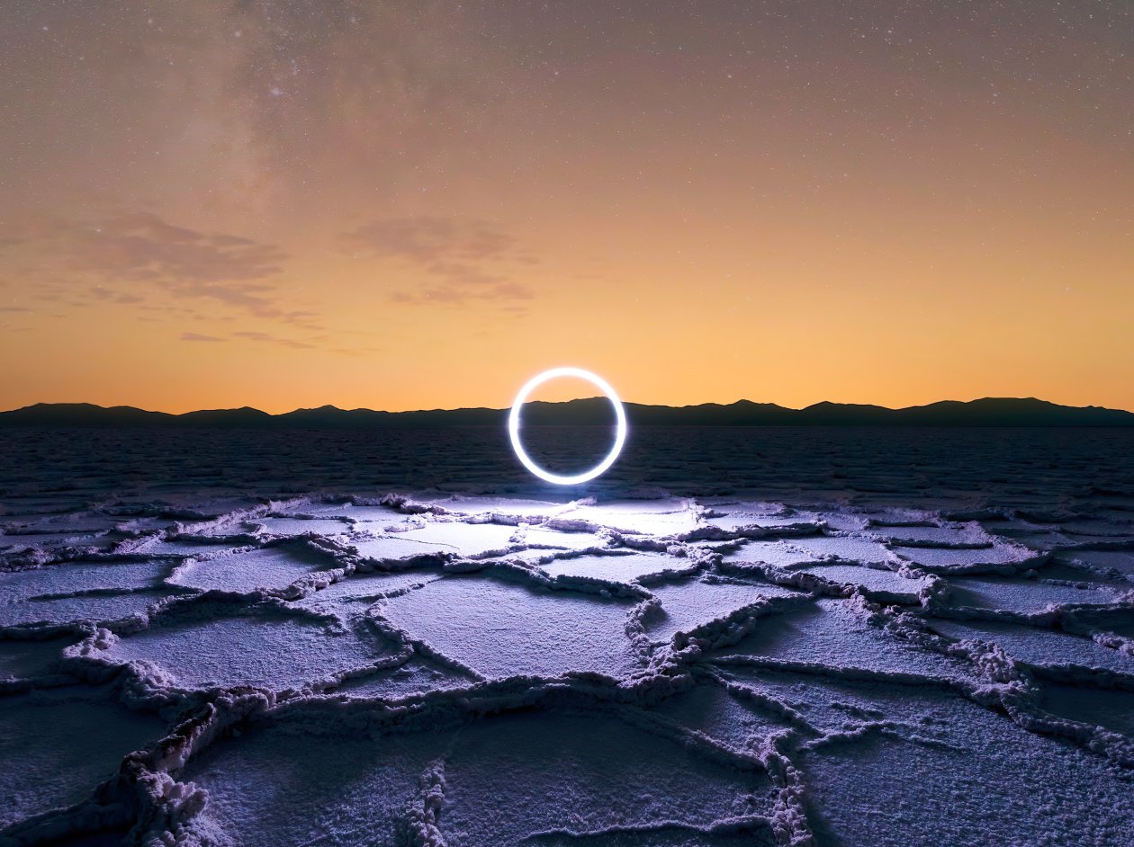 New Space Light Landed In Drought 4k