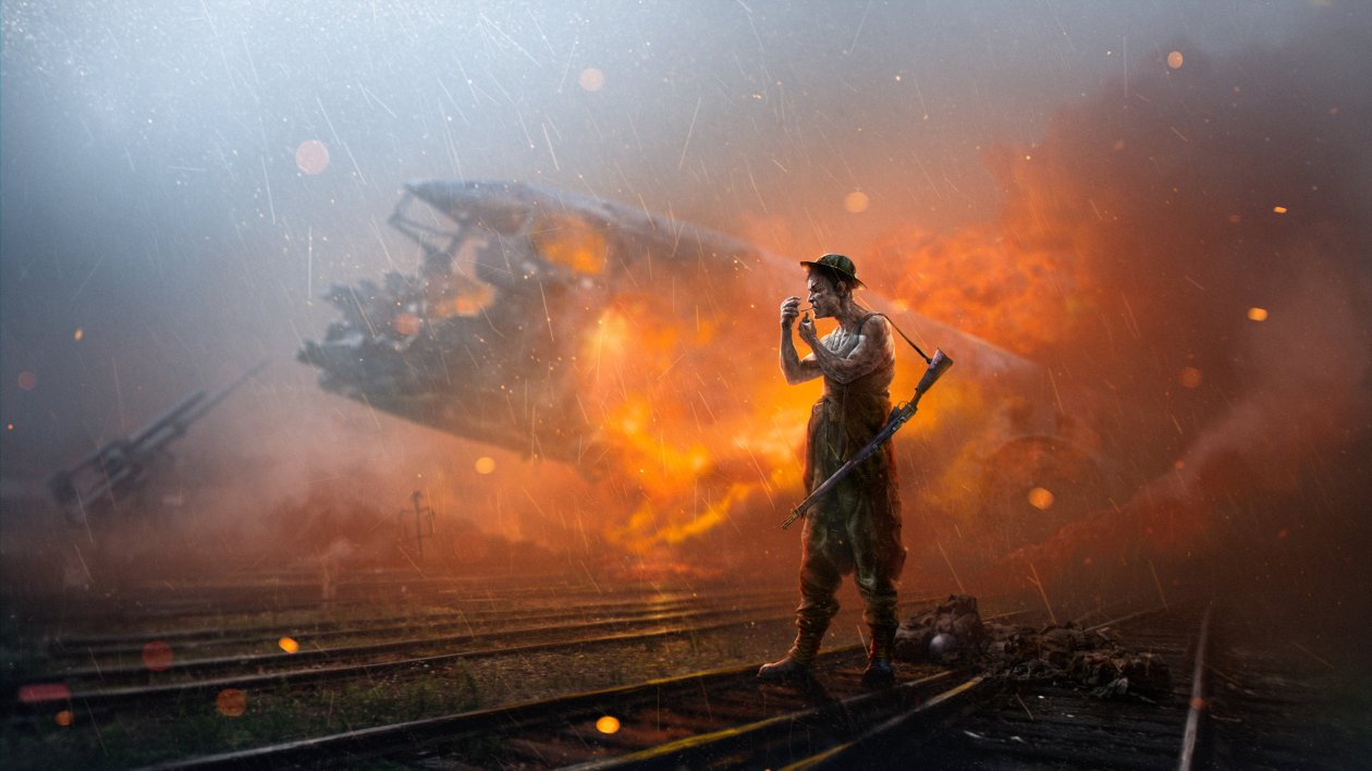 Soldier War Crash Landing 4k