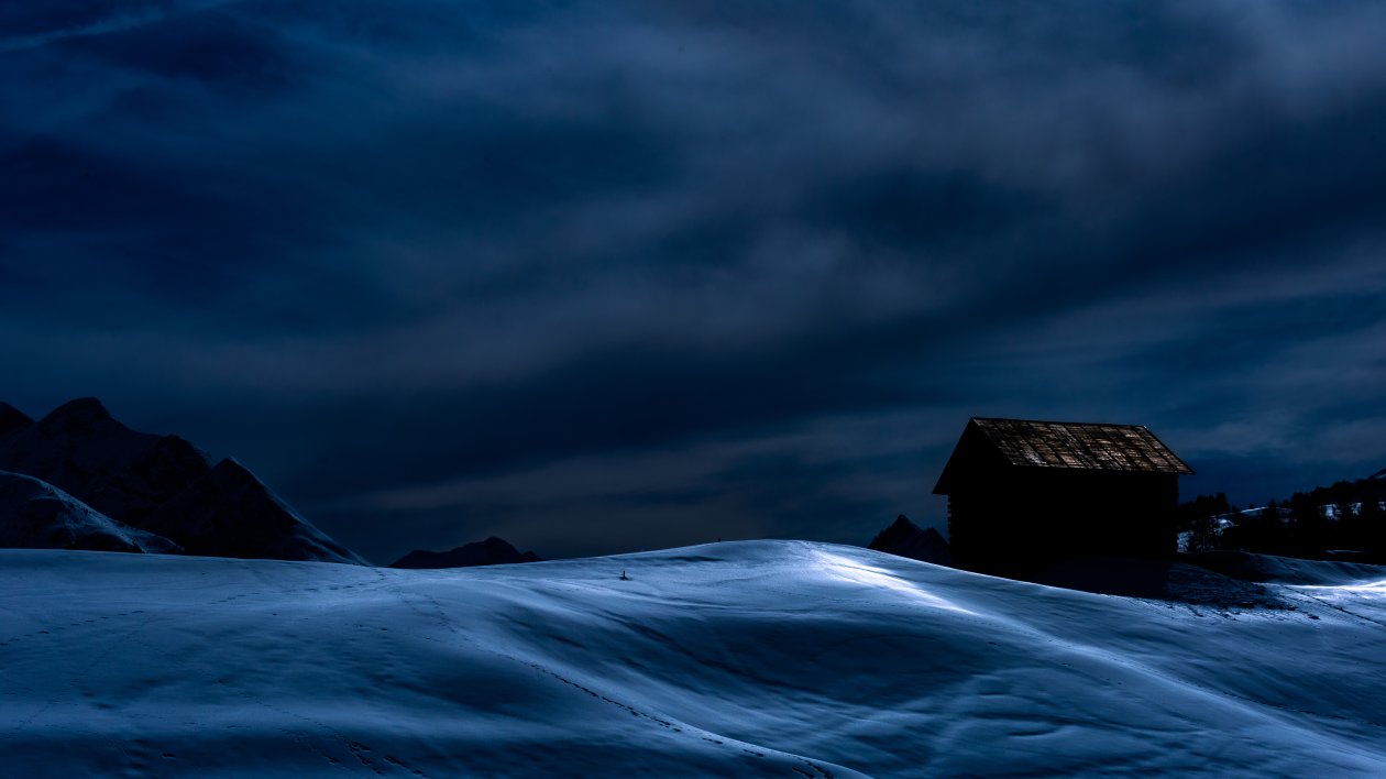 Surselva Switzerland Dark Blue Evening 5k