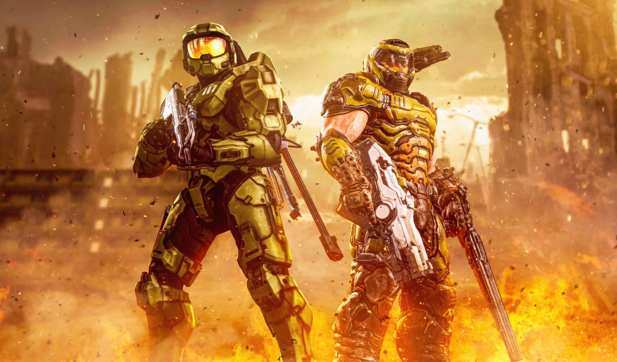 Green Men Halo Infinite 8k