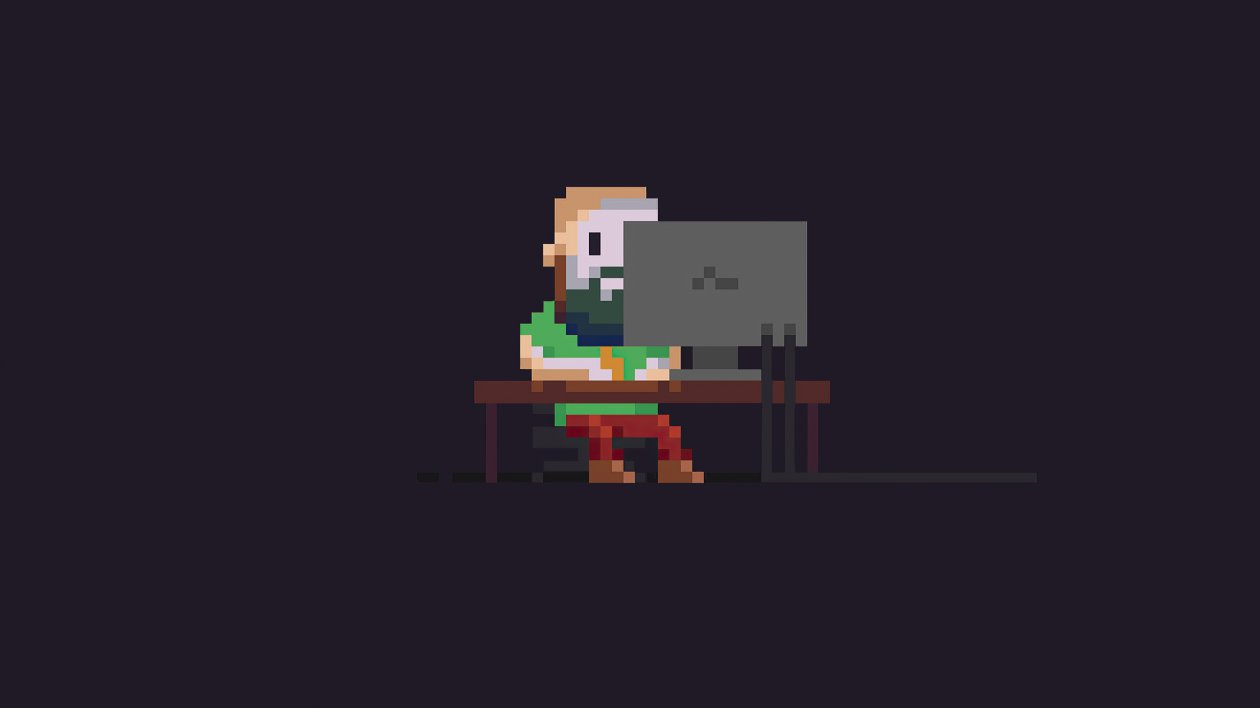 Linux Programmer Pixel Art 4k