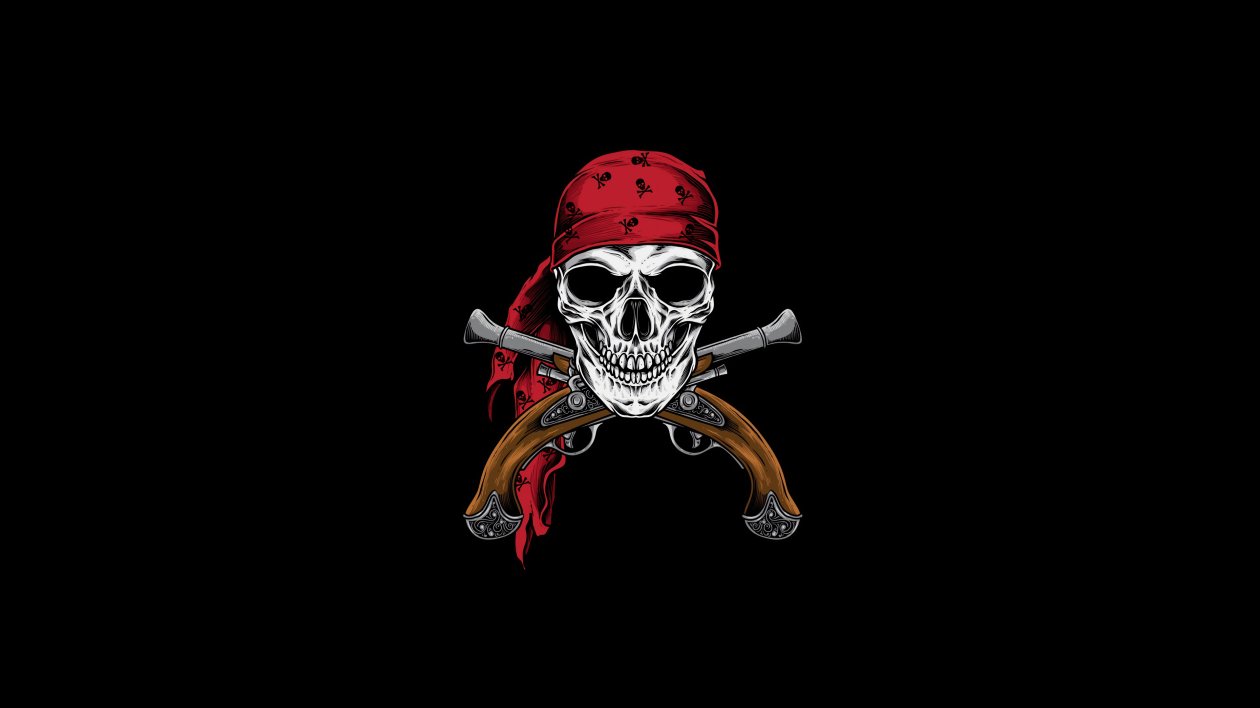 Pirate Skull 4k