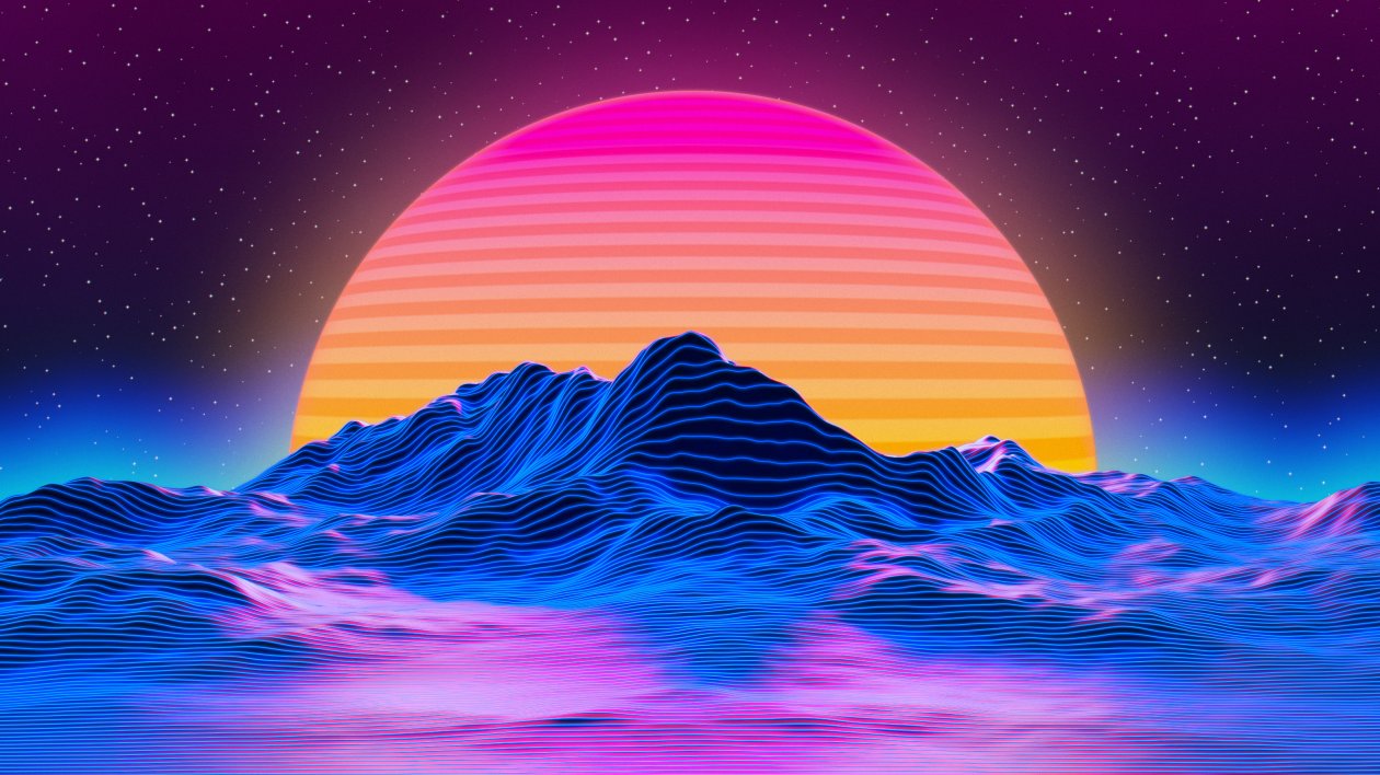 Retro Big Sunset 5k