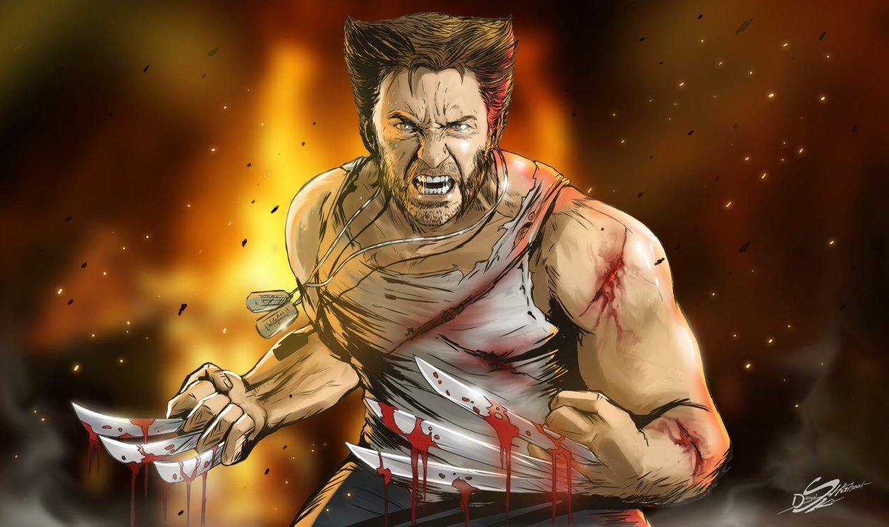 Wolverine 4k Fan Art