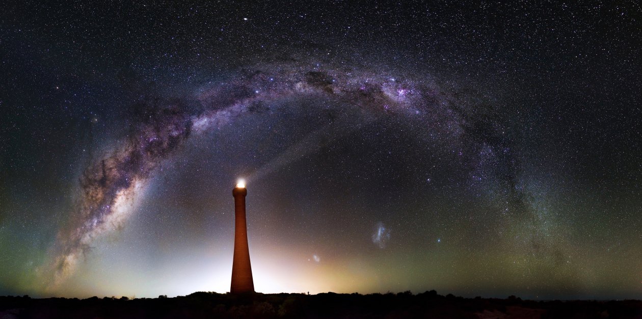 Milky Way Over Lighthouse 5k