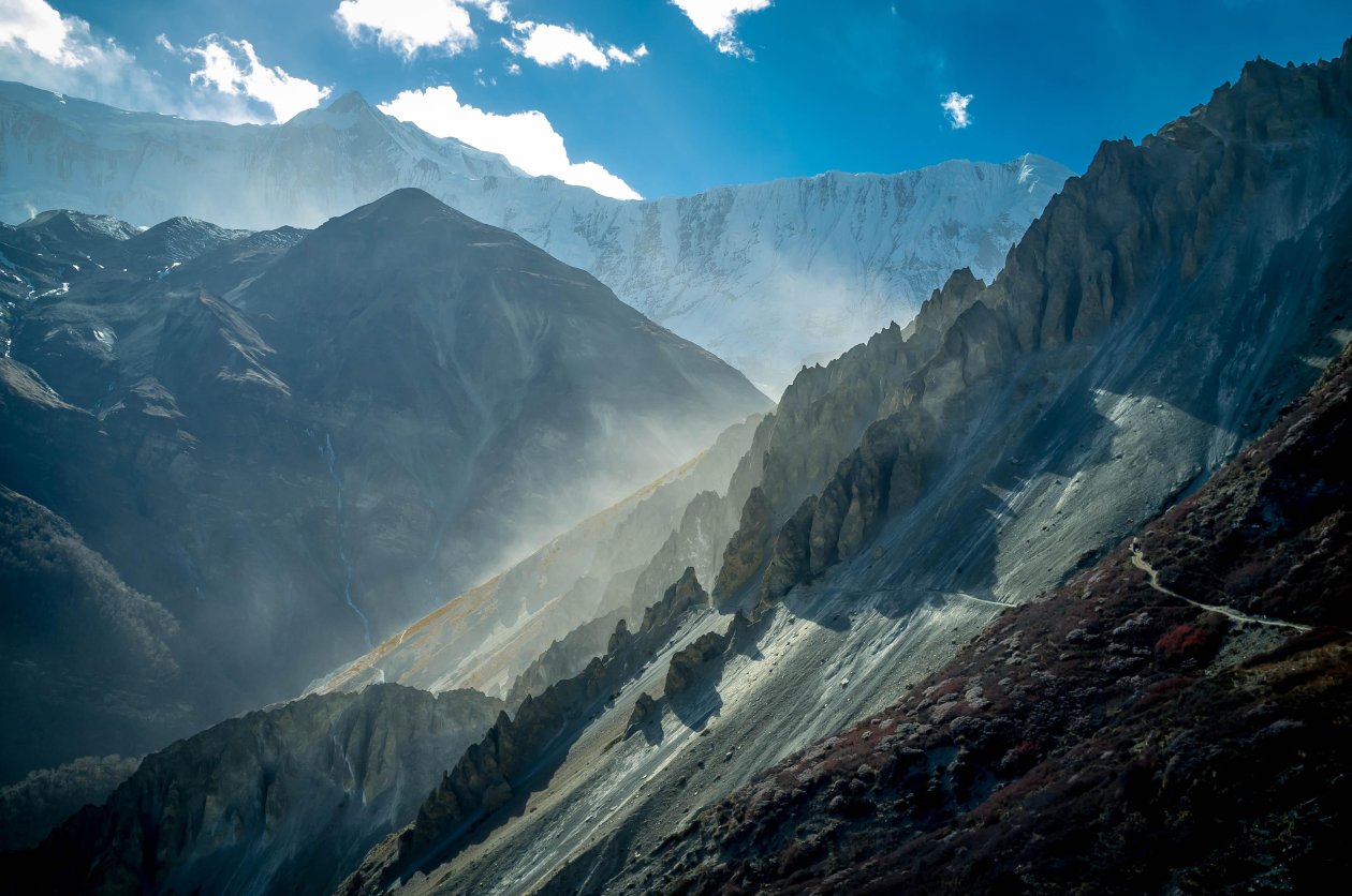 Annapurna Trek Nepal Nature 4k