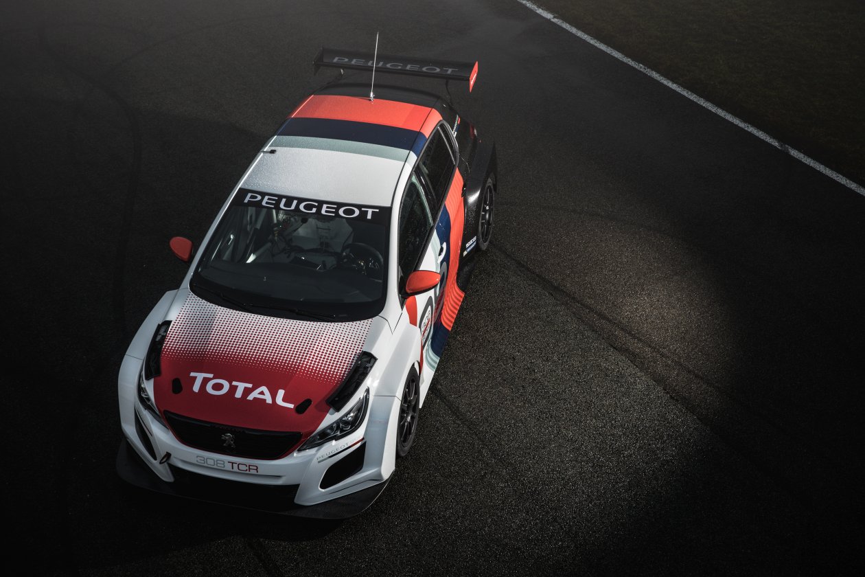 Peugeot 308 TCR 2018 Upper View