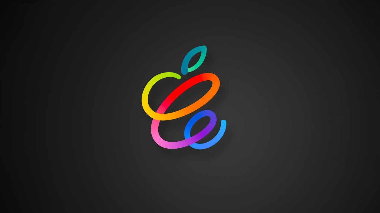 Apple Event Spring Loaded Dark Logo 4k