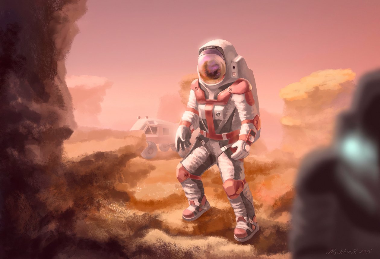 Astronaut In Mars