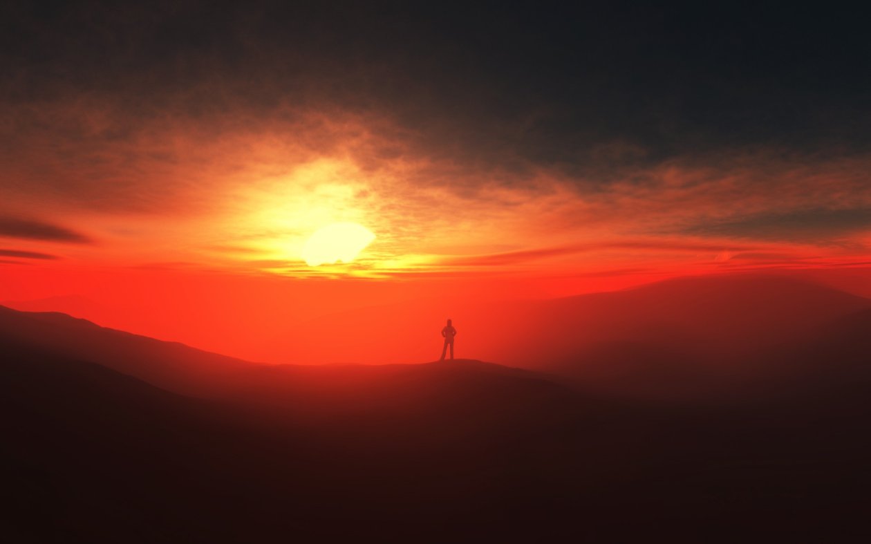 Alone Sunset
