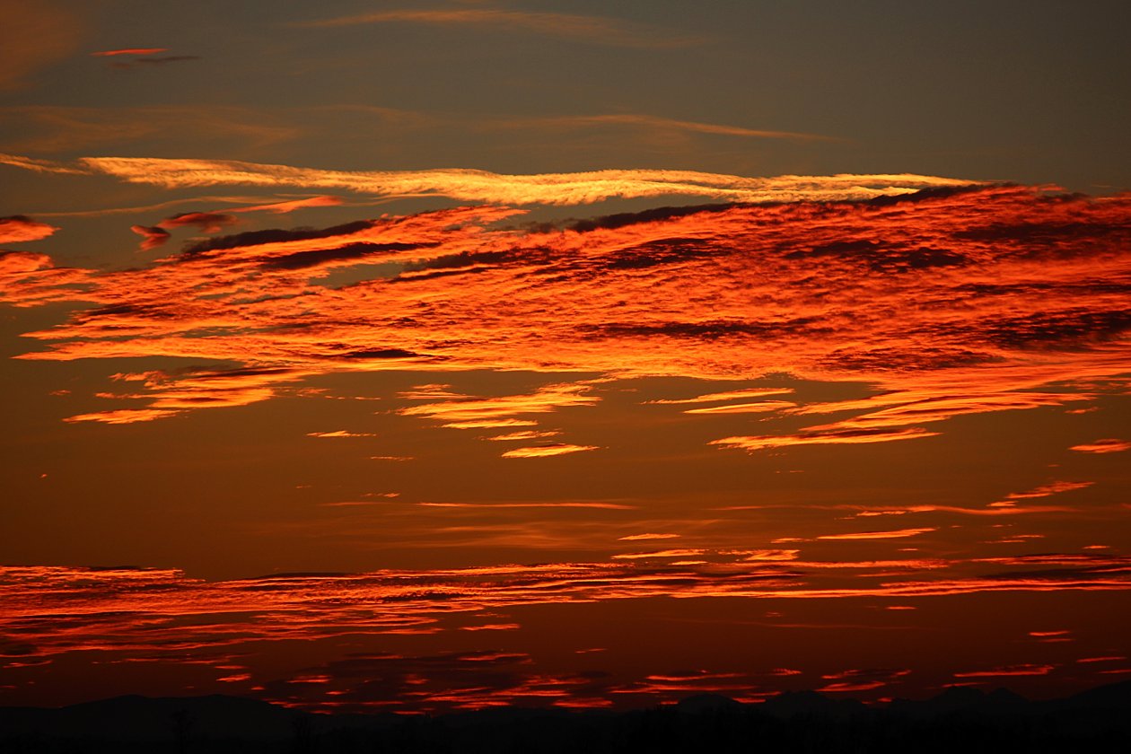 Evening Red Sky Sunset