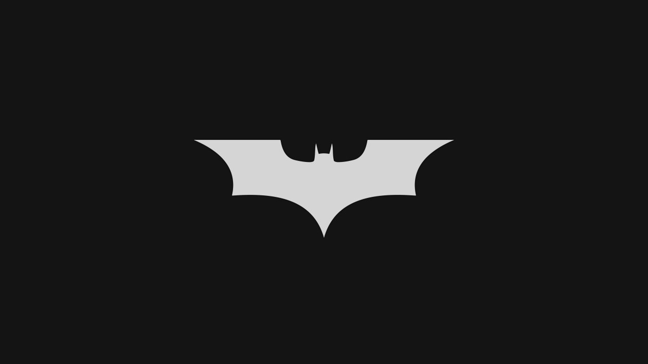 Batman Dark Minimal Logo 4k