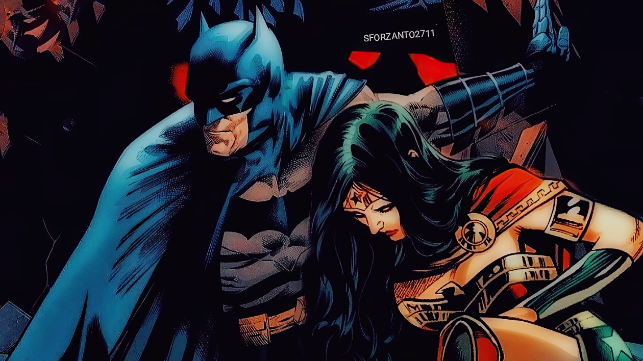 Batman Protecting Wonder Woman 4k