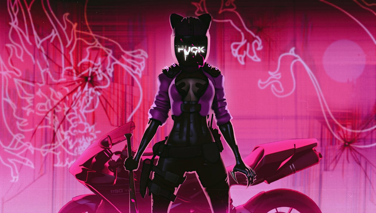 Scifi Cat Member Biker 5k