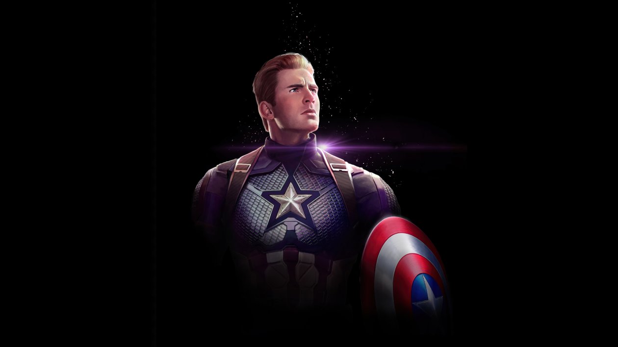 Captain America Dark 4k
