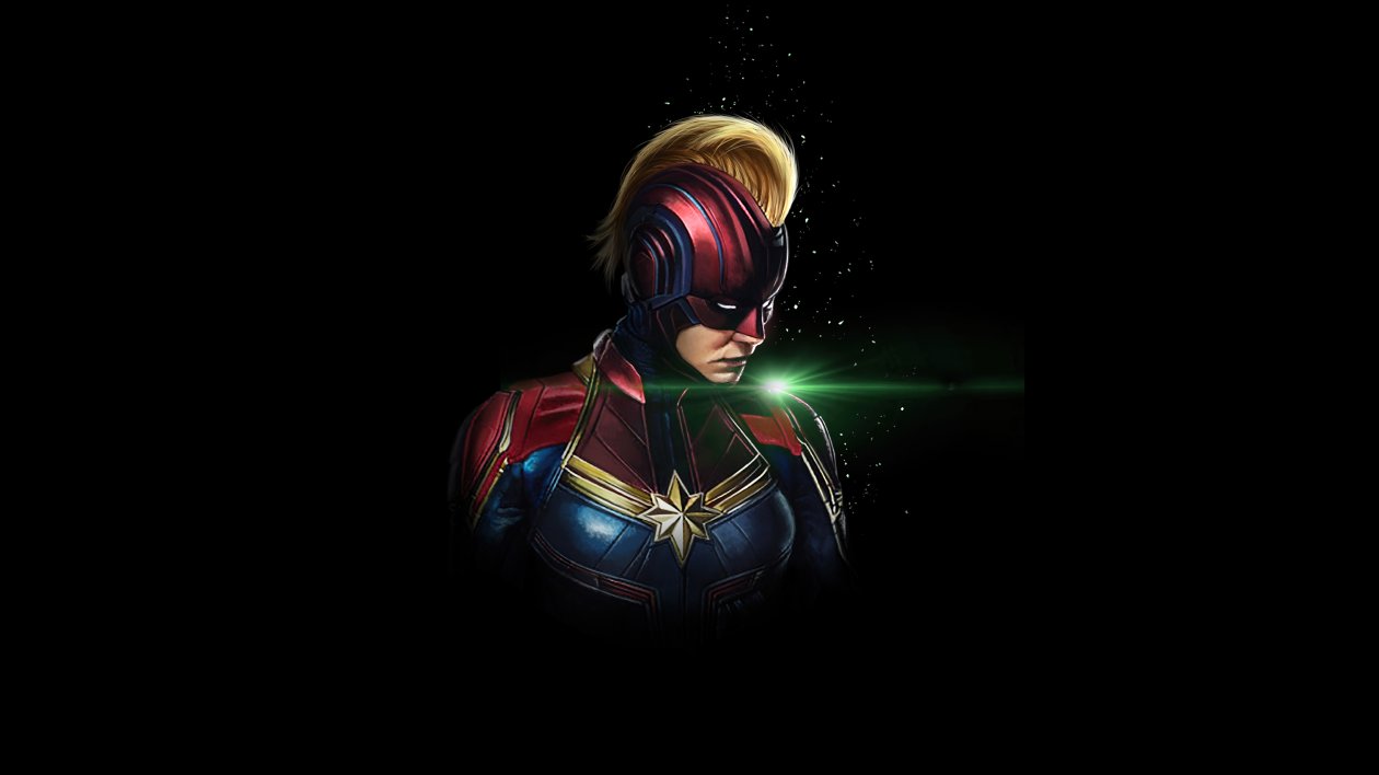 Captain Marvel Dark 4k