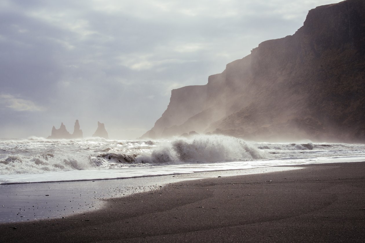 Waves Shore Ocean