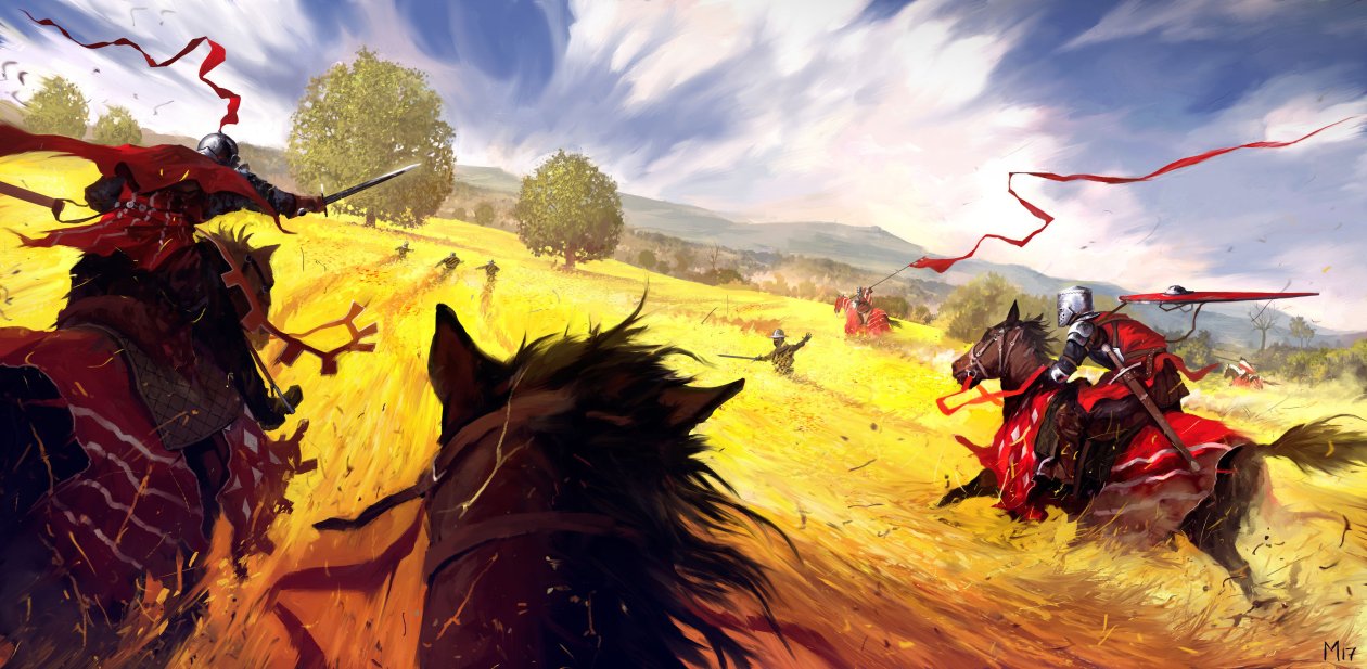 War Started Horse Riders