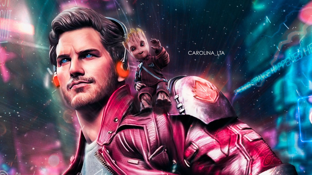 Star Lord And Baby Groot