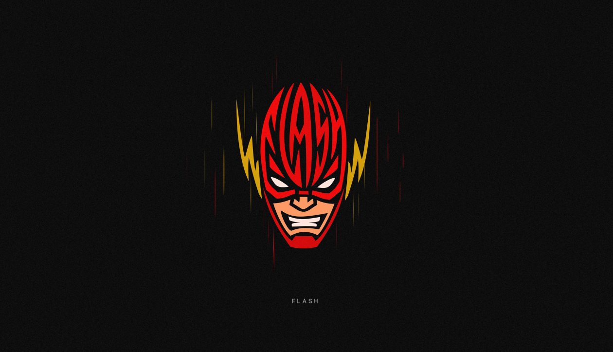 Flash Superhero Minimal 4k