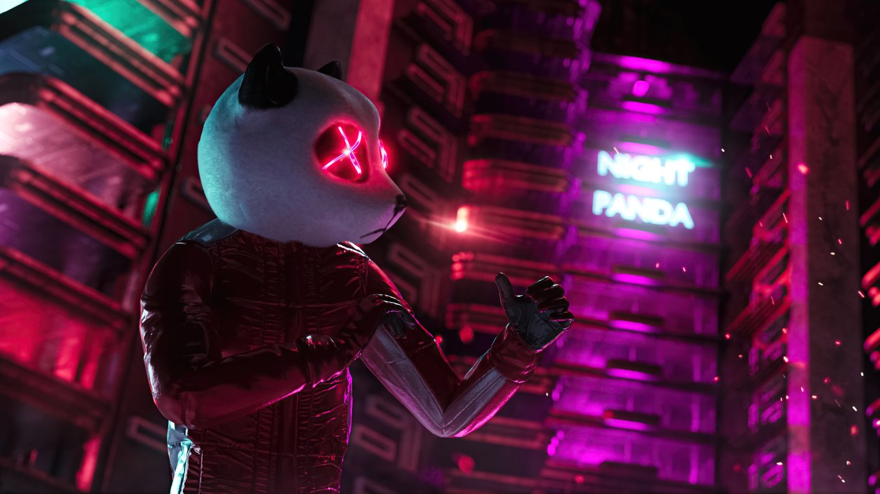 Neon Panda Ready For Night 5k