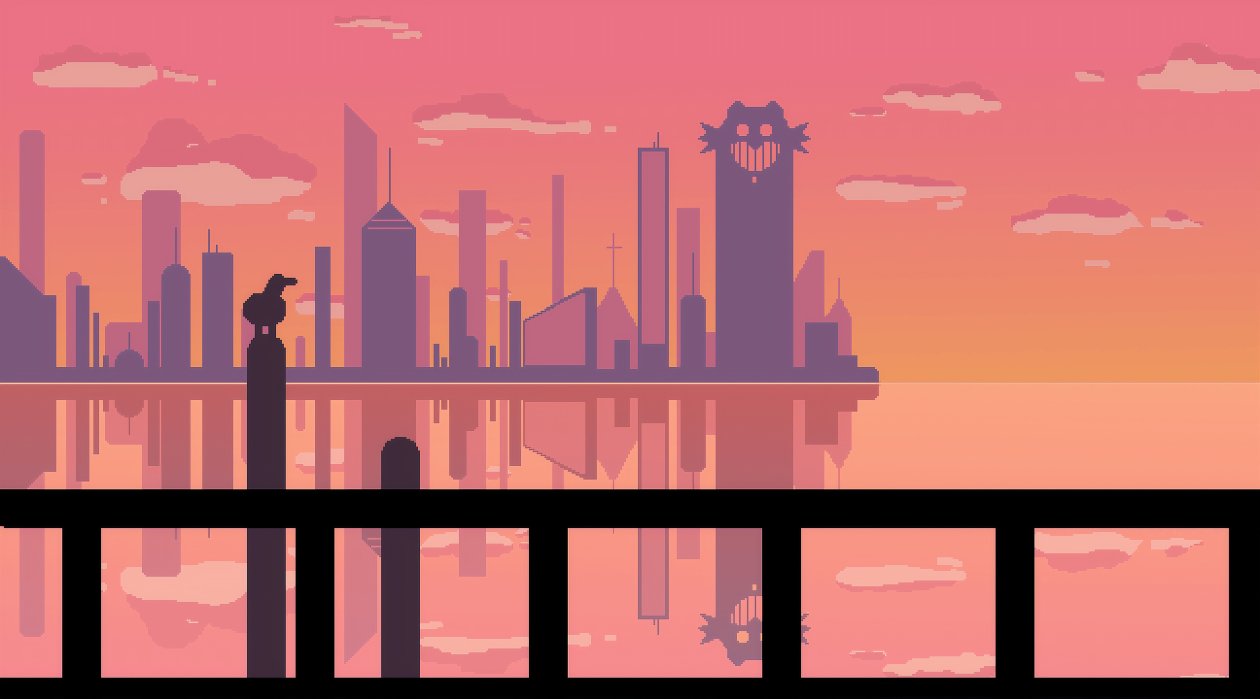 Sunset At Pixel City