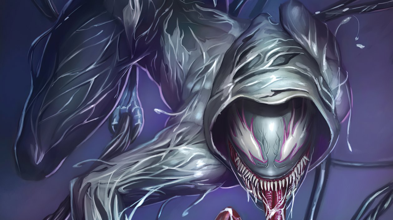 Venom Spider Girl 4k