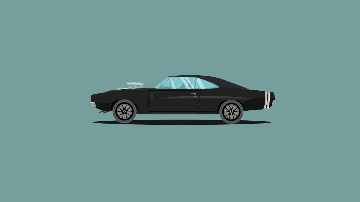 1970 Dodge Charger Fast And Furious Edition Illustration