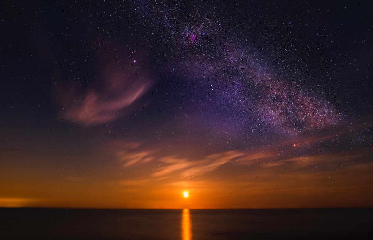 Milky Way Night Sky 4k