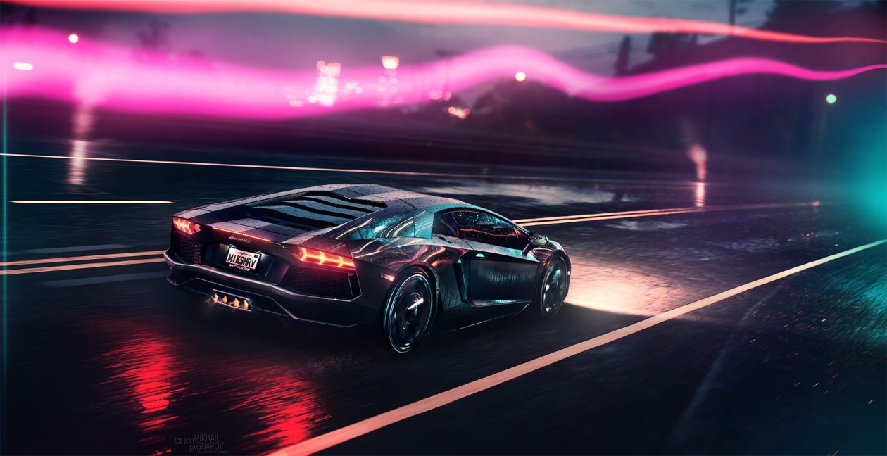 Neon Demon Lamborghini