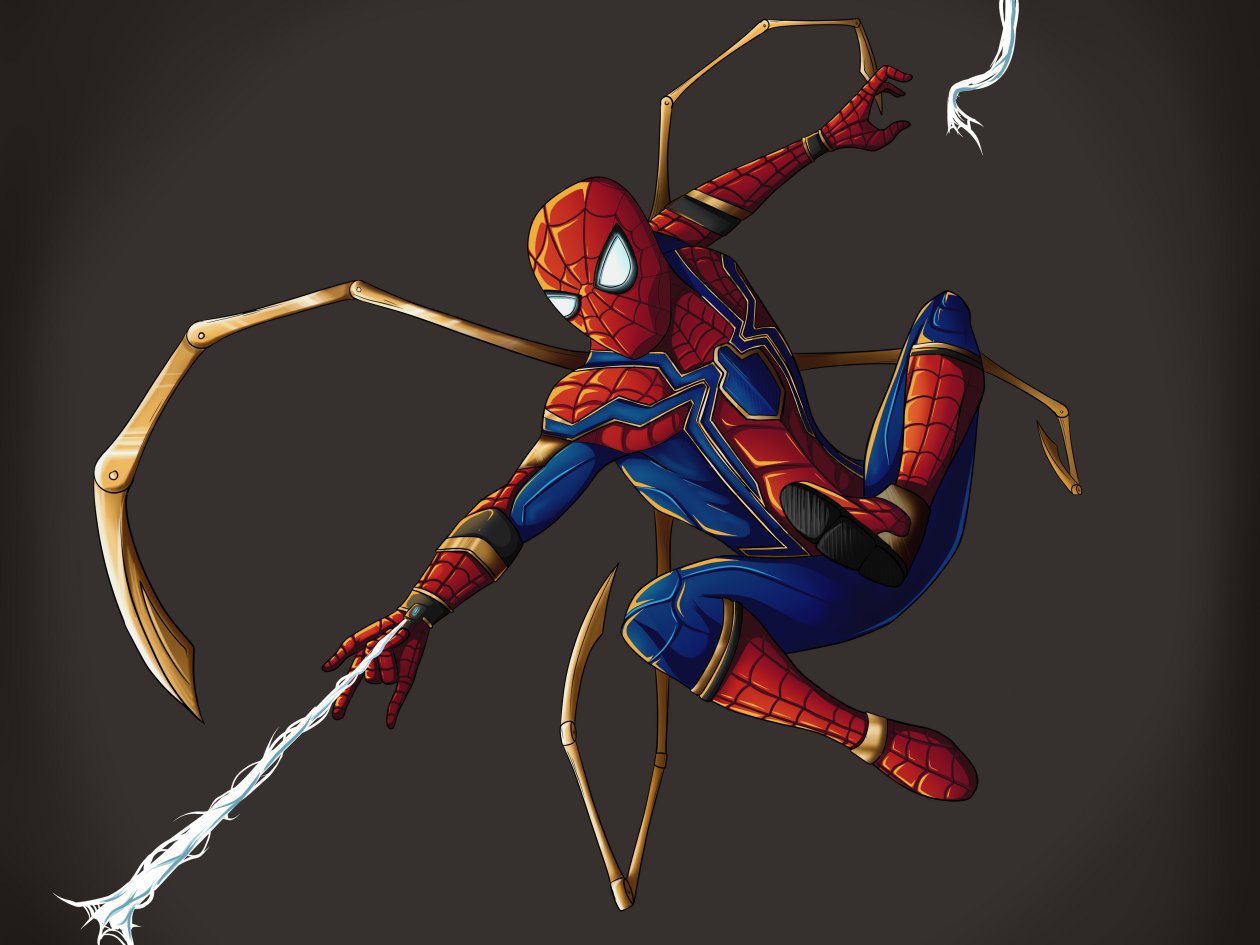Spider Man Iron Suit 4k