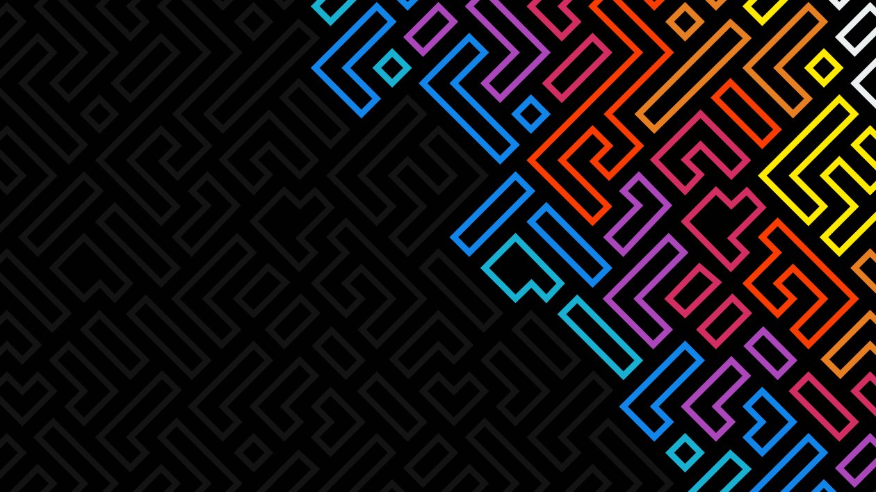 Minimalistic Shapes Dark Neon 4k