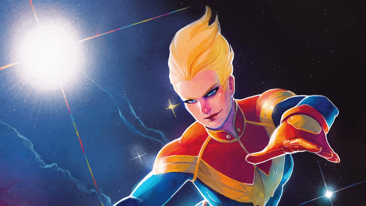Mighty Captain Marvel 4k