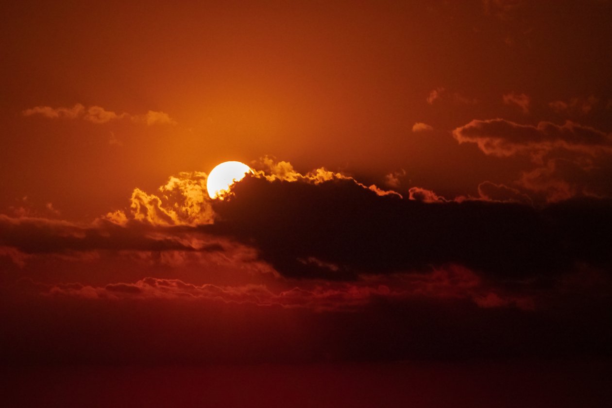 Moon Night Clouds 5k