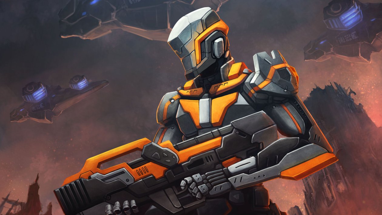 Robot Soldiers Scifi Digital Concept Art 4k