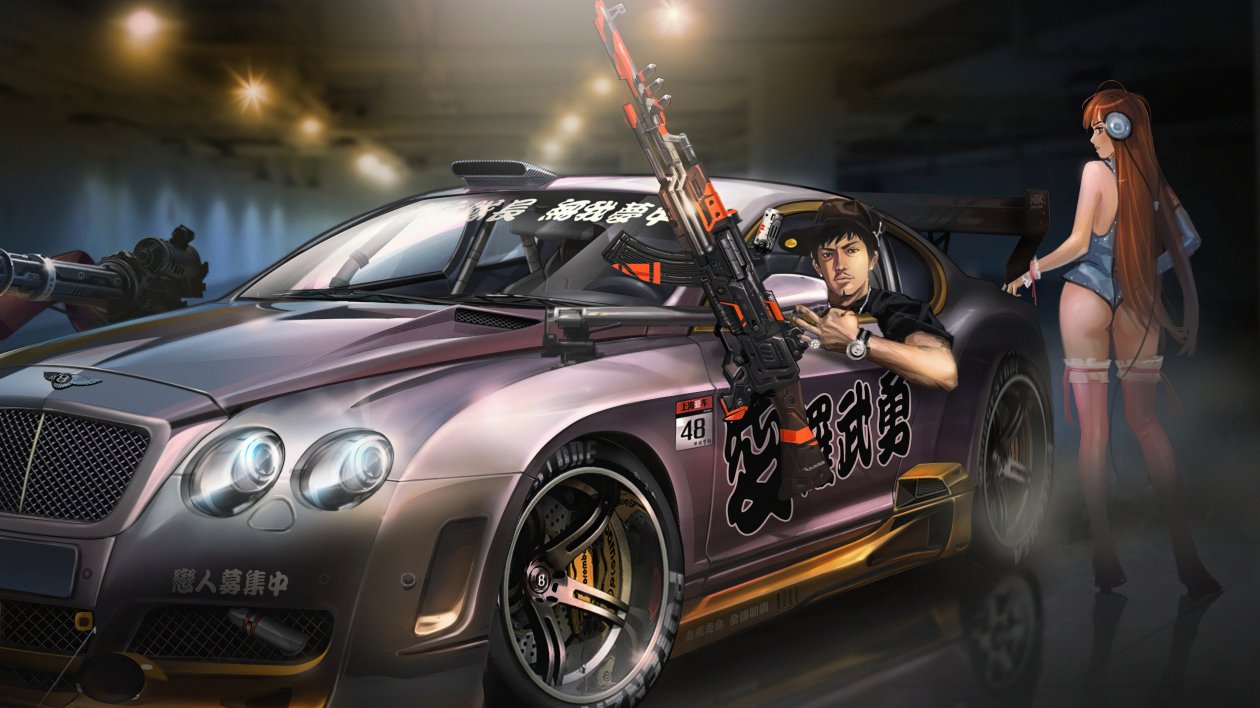 Scifi Car Loaded With Guns 4k