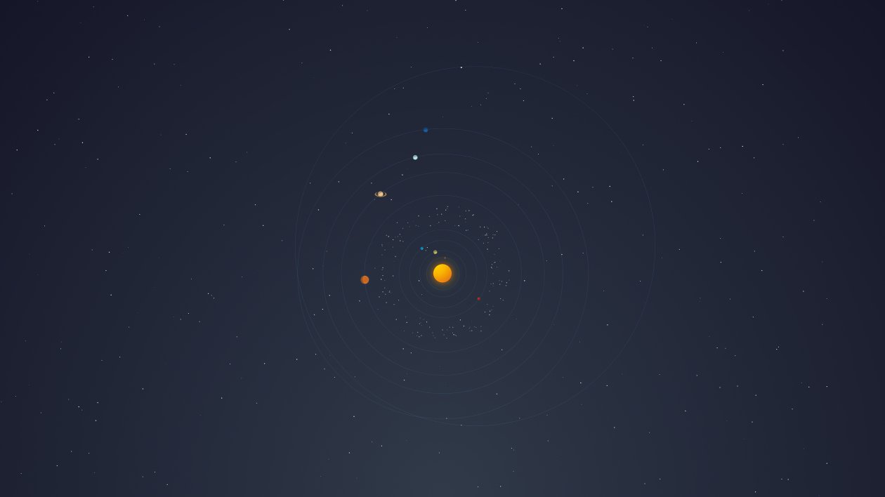 Solar System Minimal 4k
