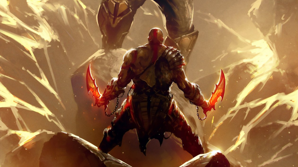 Thanos Vs Kratos Digital Art