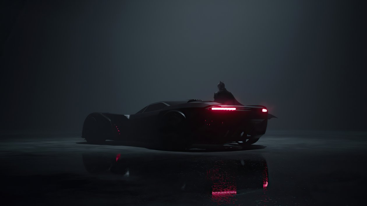 The Batman Neon Ride 4k