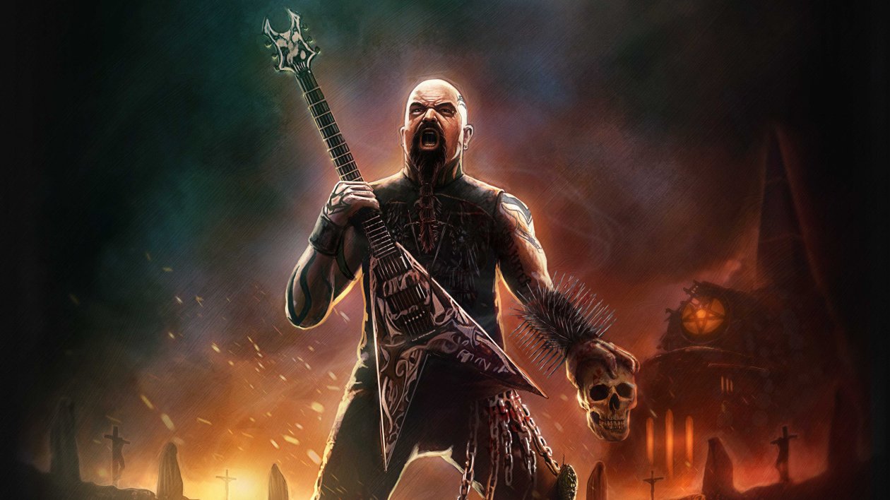 Bald Man With Guitar