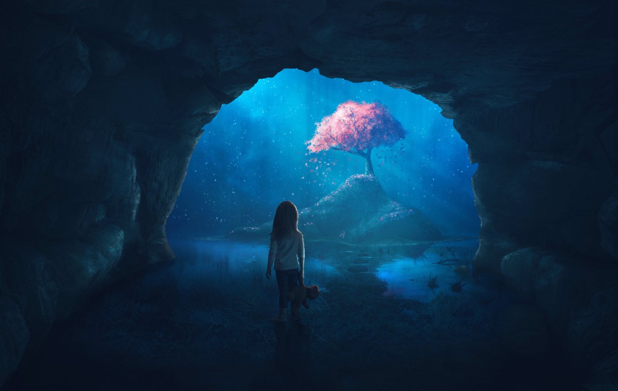 Midnight Exploring Discover Girl