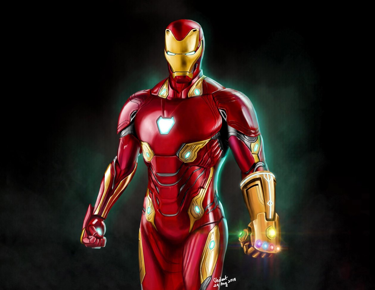 Iron Man Infinity Gauntlet Artwork