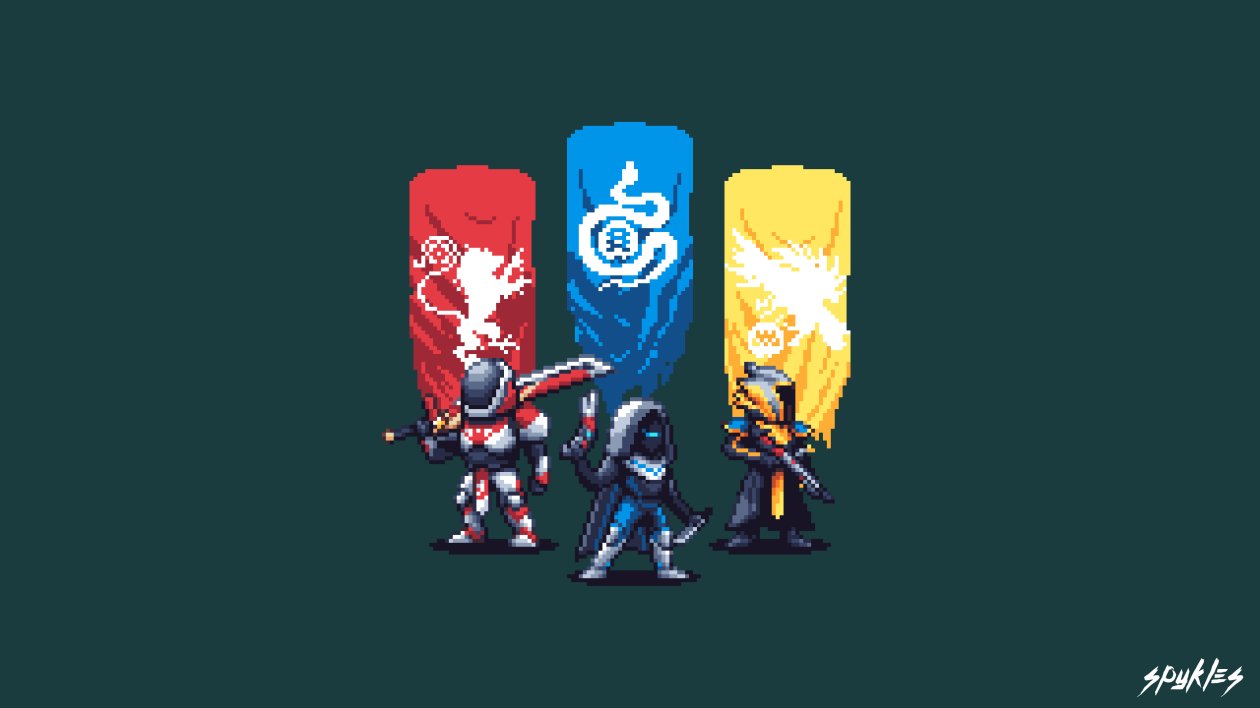 Destiny 2 Pixel Artwork 4k