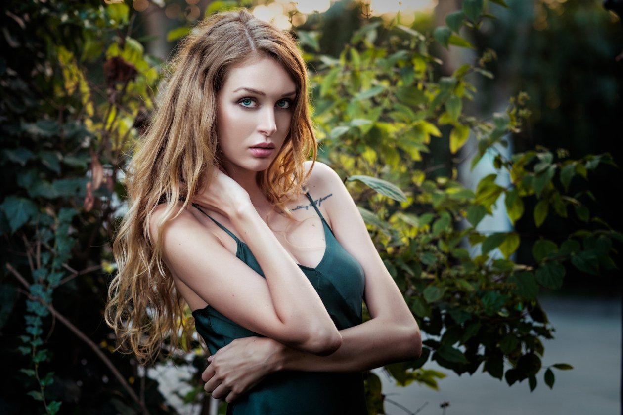 Blue Eyes Girl Portrait