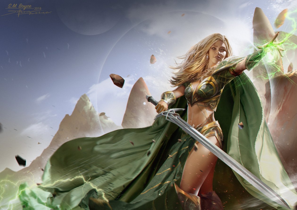 Fantasy Girl With Powers