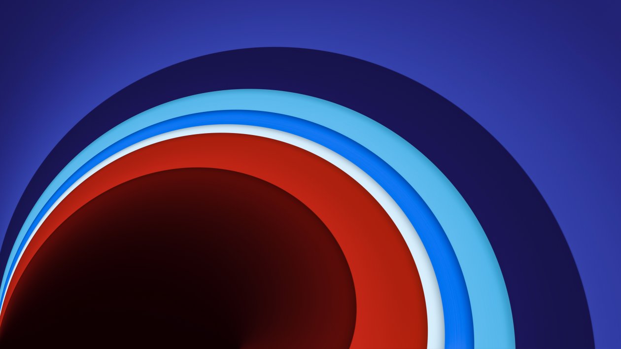 Blue Lines Circle 8k