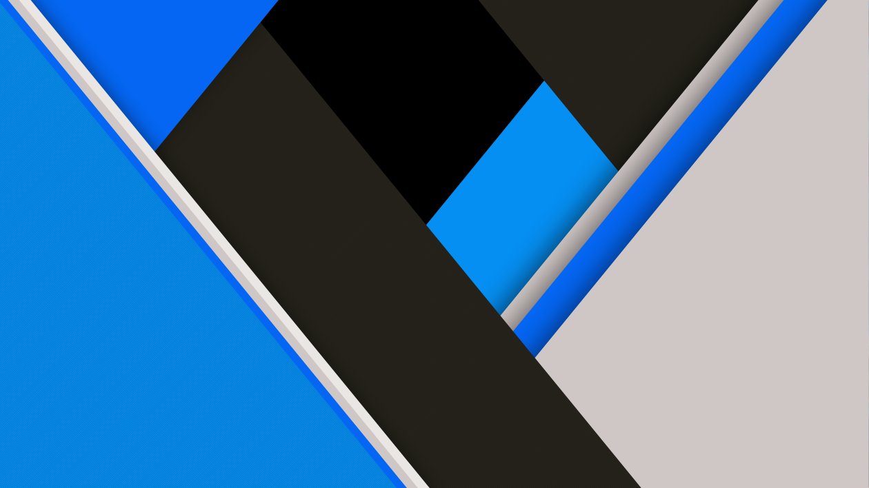 Blue Black Material Design 8k