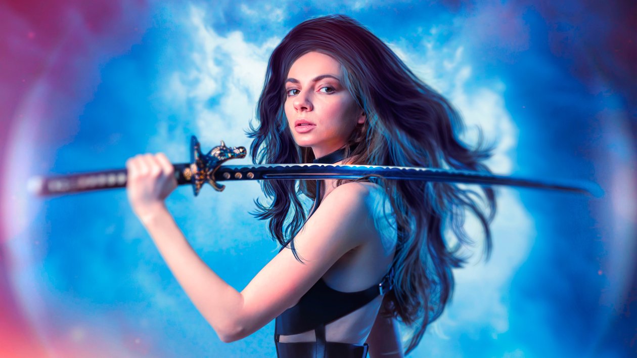 Girl Warrior With Sword